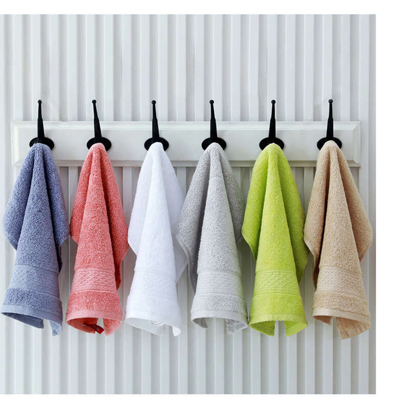 20 Solid Square Towels, Solid Color Cotton Thickened Small Towel Embroidered Corporate Gift Set_voghion.com