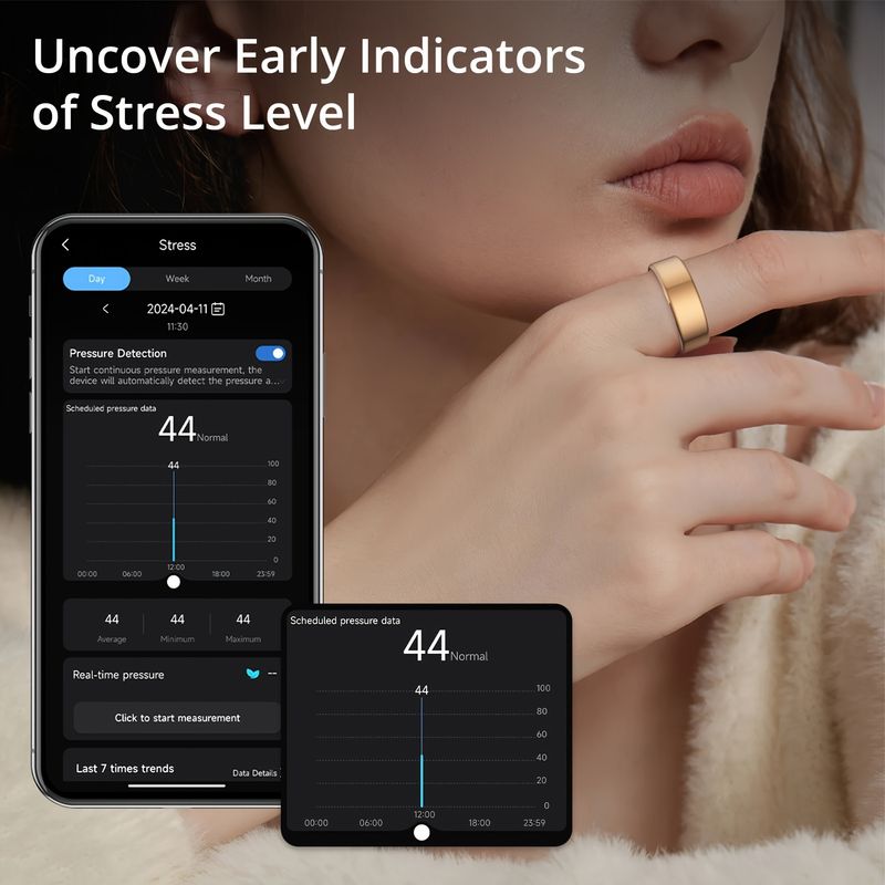 Fiess Trackers Exercise smart rings, steps, distance, calories, sleep activity trackers, gifts for boys and girls_voghion.com