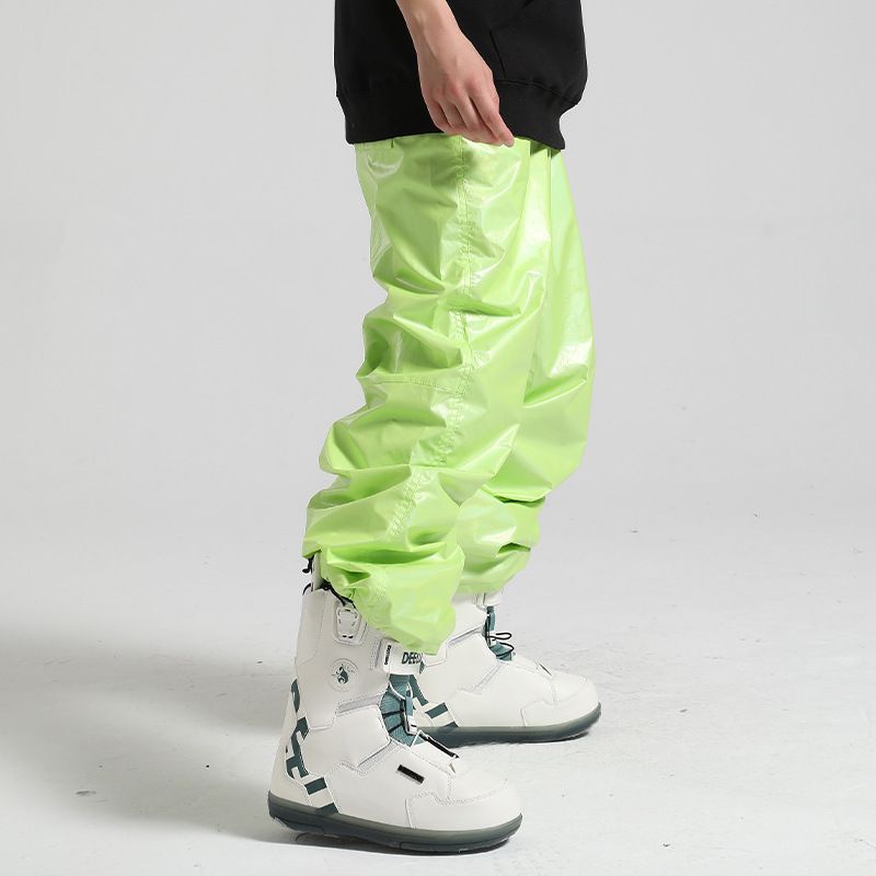 New ski men loose veneer waterproof windproof breathable warm snow pants women's outdoor skiing equipment_voghion.com
