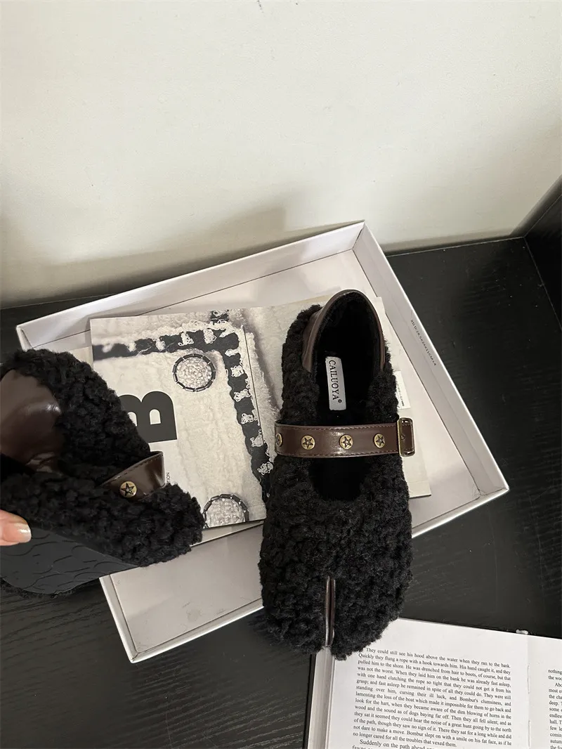 women Moccasins Round Toe Casual Woman Shoe Autumn Loafers Shallow Mouth Boat New Fall ck Buckle Strap Leisure Rubber_voghion.com