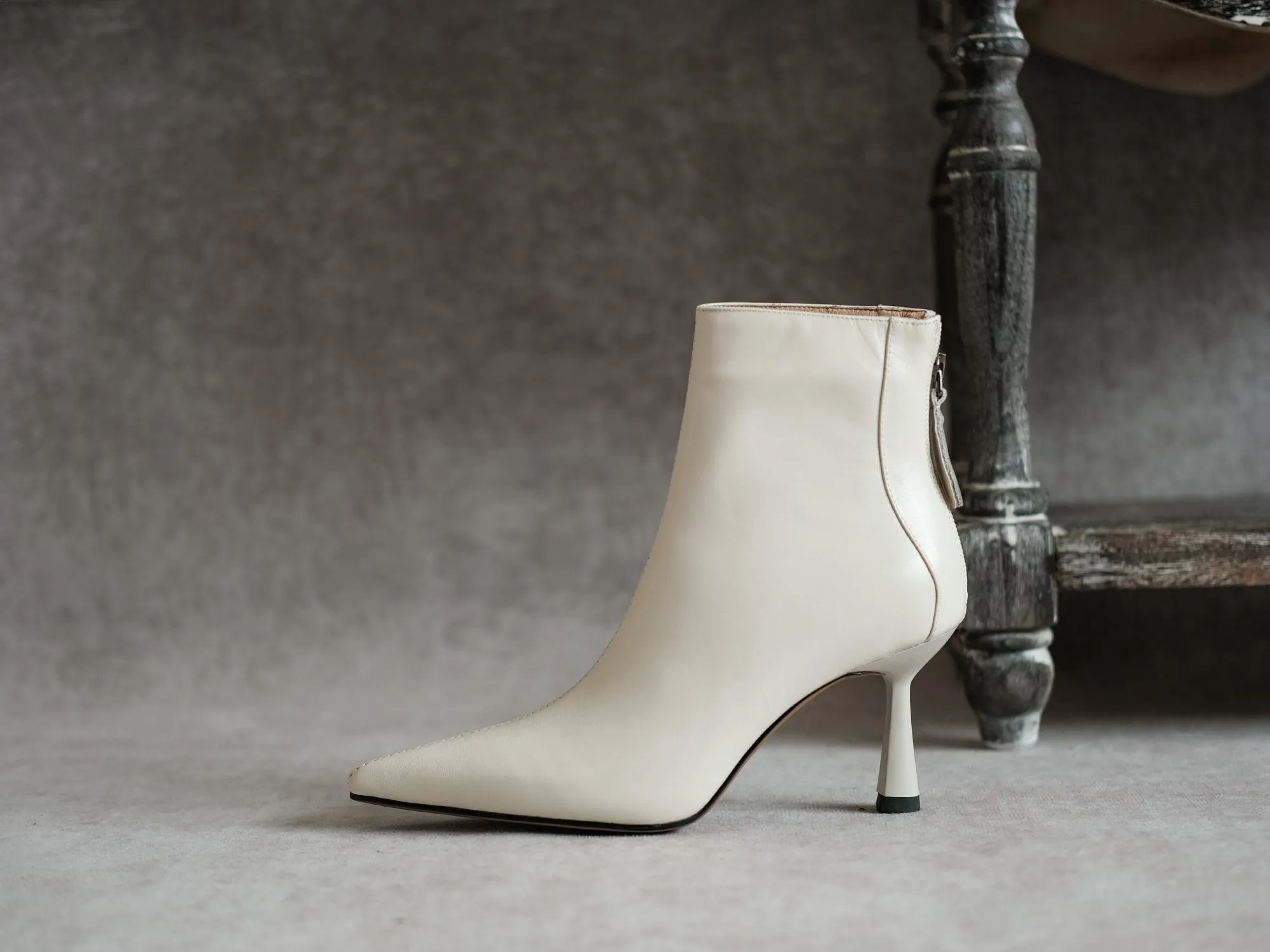 Krazing Pot Big Size 42 Cow Leather Pointed Toe High Heels Chic Design Concise Winter Spring Shoe Dress Warm Wedding_voghion.com