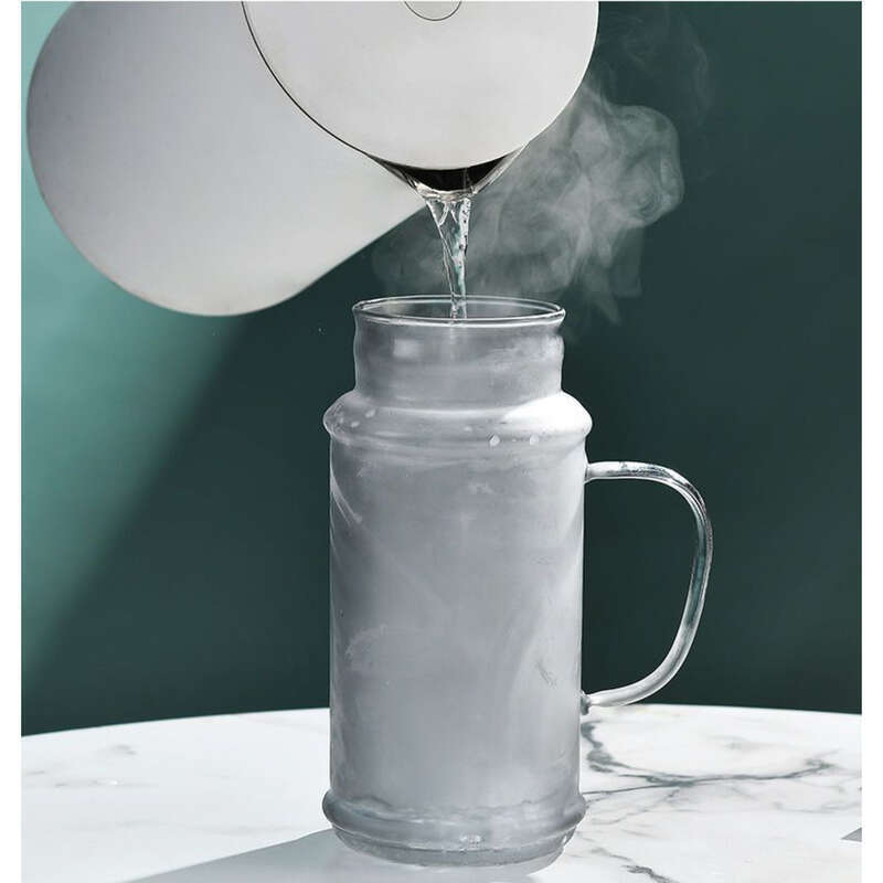 【Recensione del marchio 5.795 milioni+】 Tazza in vetro borosilicato ad alta resistenza al calore con grande capacità per una persona per bere,_voghion.com