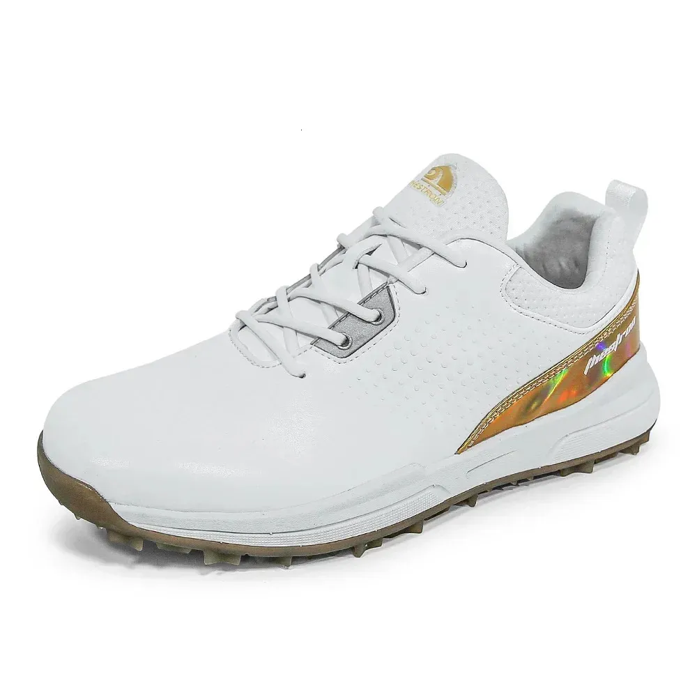 Waterproof Golf Sneakers For Men Spikeless Outdoor Walking Shoes_voghion.com