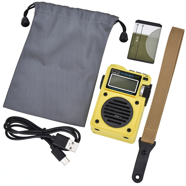 Full Band Digitale Radio Draagbare Subwoofer Radio Geluidskwaliteit Bluetooth TF Kaart Nummerweergave Radio HRD-701 Radio_voghion.com