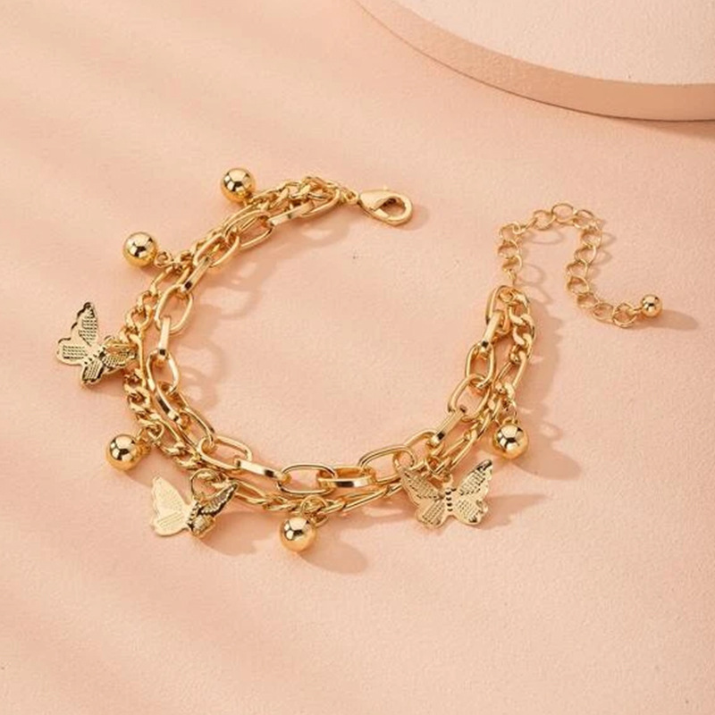 Popular Bracelets Instagram Fashion Butterfly Minimalist Set Tassel Bracelet