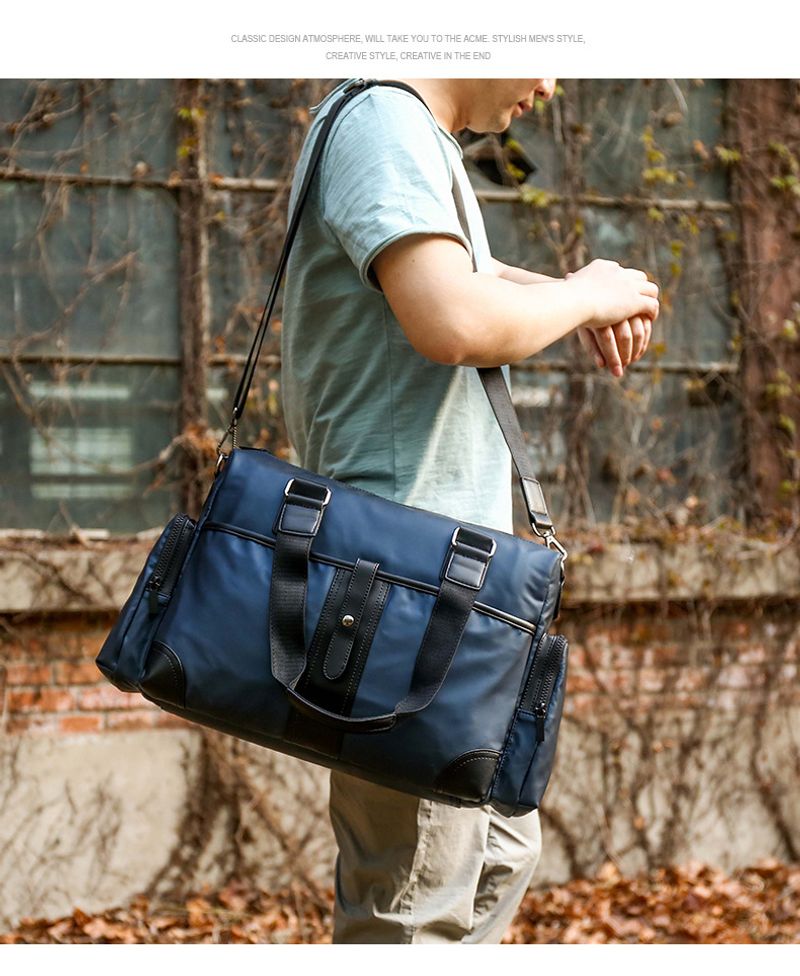 PU-Reisetasche, wasserdichte Business-Aktentasche für Herren, Umhängetasche mit einer Schulter_voghion.com