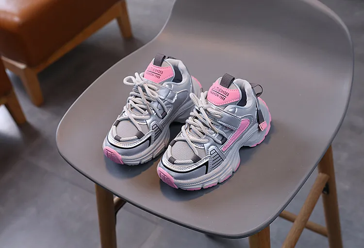 Kinderen Hoge Platform Sneakers Mode Roze Groen Meisjes Peuter Kinderen voor Jongens Dikke Zool Sport Tennisschoenen Maten 21 -_voghion.com