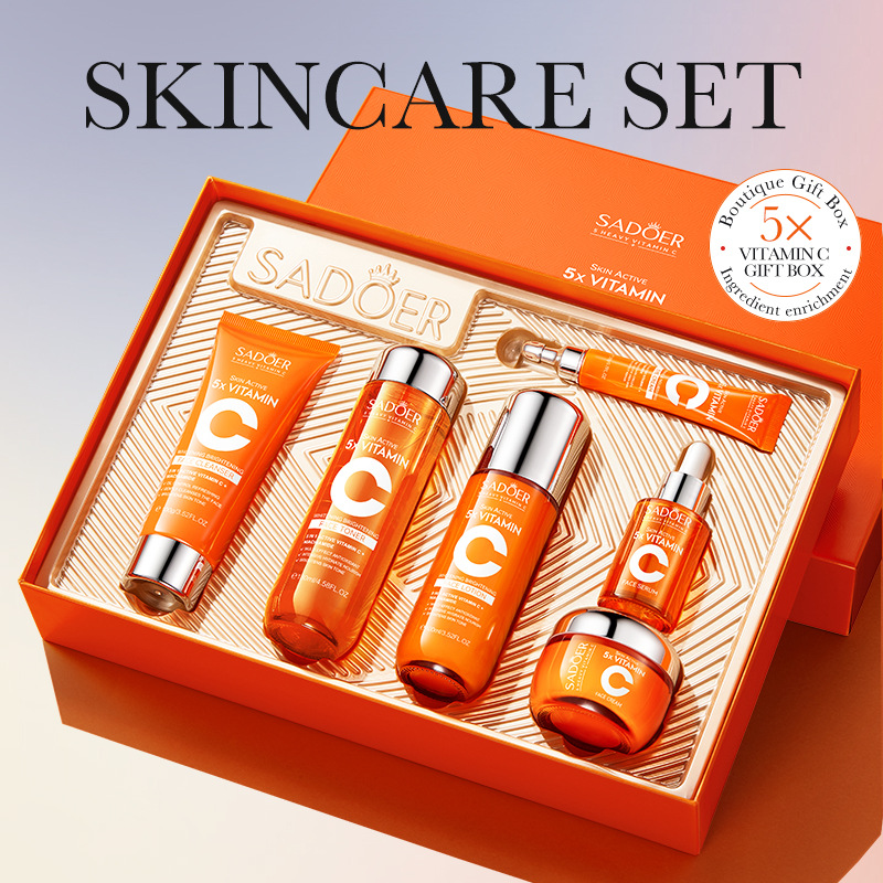Anglais complet SADOER cinq dimensions C blanchissant et éclaircissant cadeau coffret de produits de soins de la peau