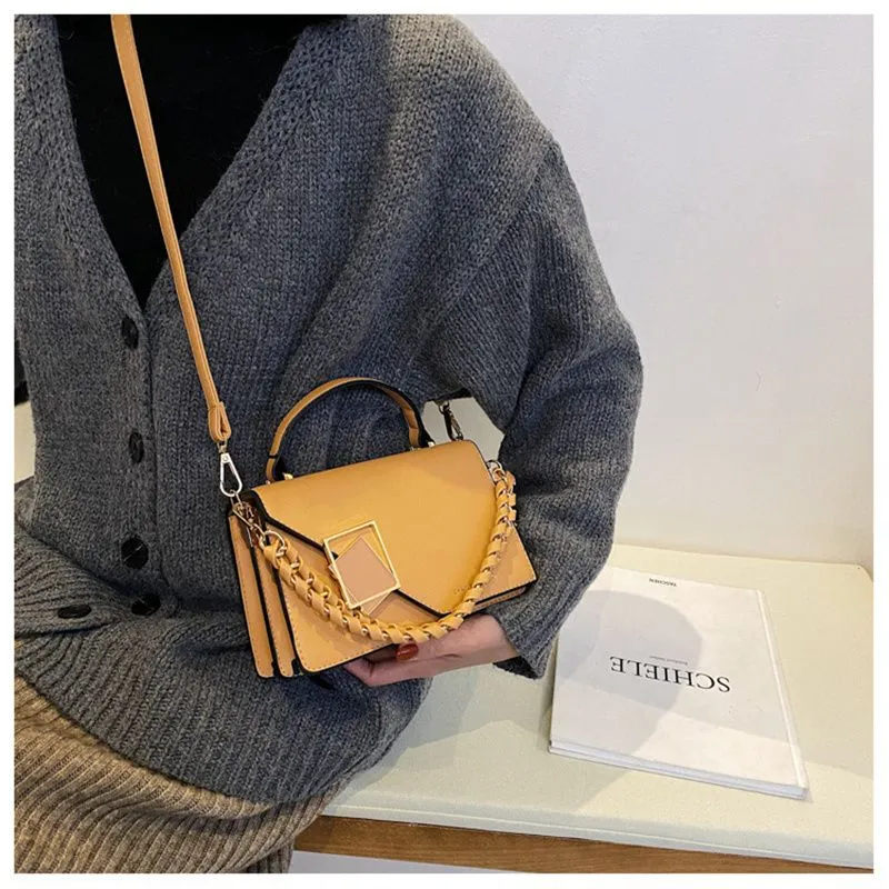 Designer Small Square Shoulder Bag With Chain Strap For Women_voghion.com