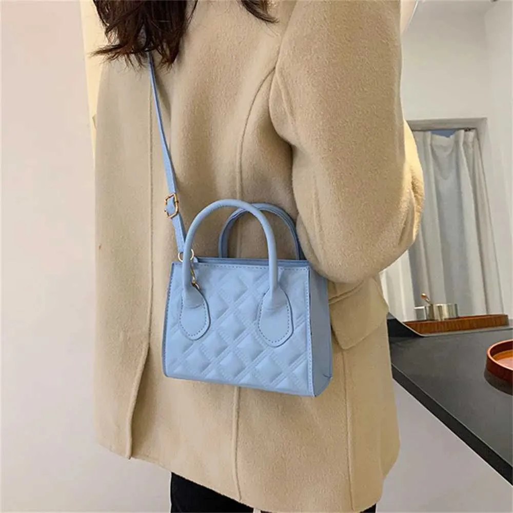 Ženska torba Crossbody, majhna kvadratna torba z teksturo, modna preprosta ženska torbica, priložnostna denarnica_voghion.com