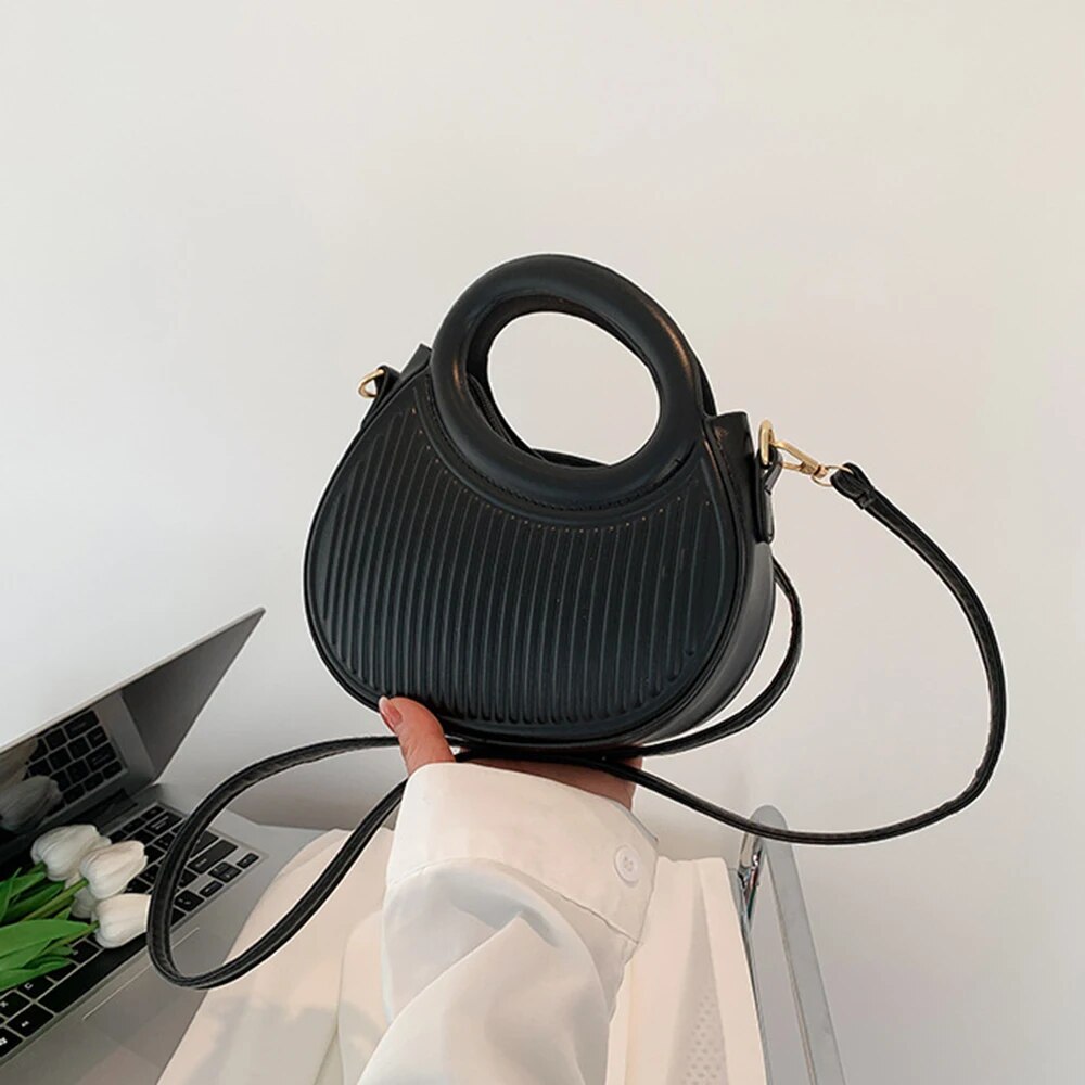 Borse a tracolla color caramella Y2k Style Borse da donna in pelle Borsa con cerniera_voghion.com