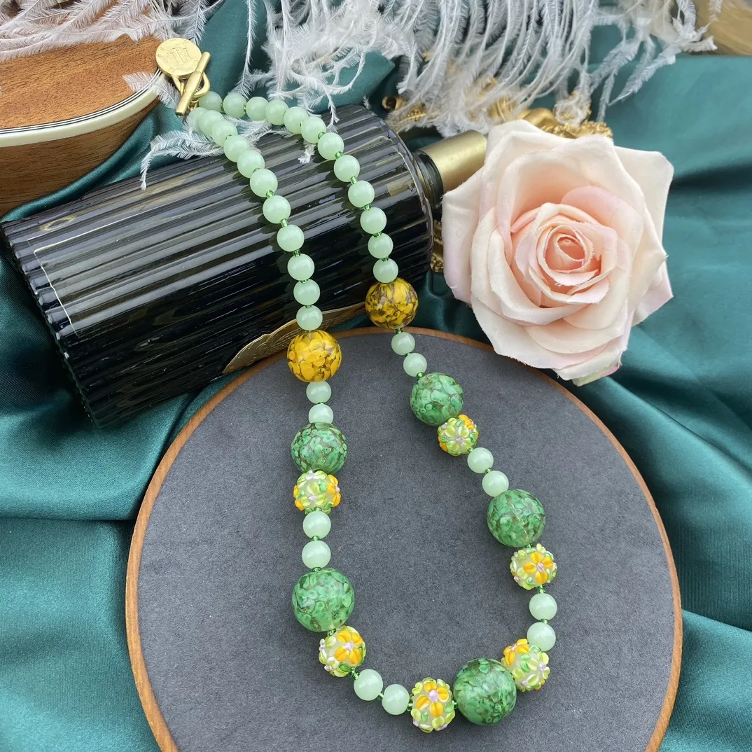 Collares colgantes de estilo vintage, frescos, dulces, encantadores y sencillos, de moda, para desplazamientos diarios, con un toque natural._voghion.com