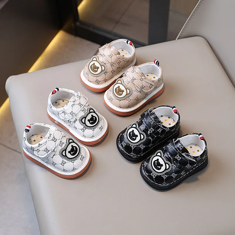 Kids Squeaky Infant Girls Boys Cartoon Cute Pattern Baby Child Toddler Littlesprouts Children Flat Bottom Non-slip Shoes_voghion.com