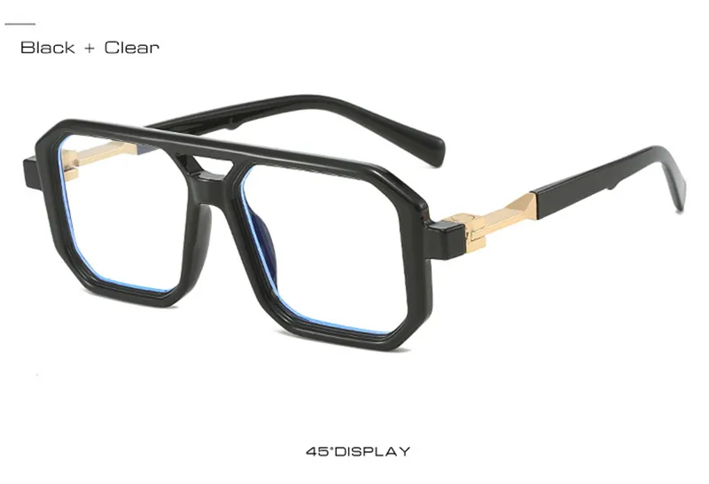 Sunglasses Square Gradient Uv400 Women And Men Retro Polygon Shades_voghion.com