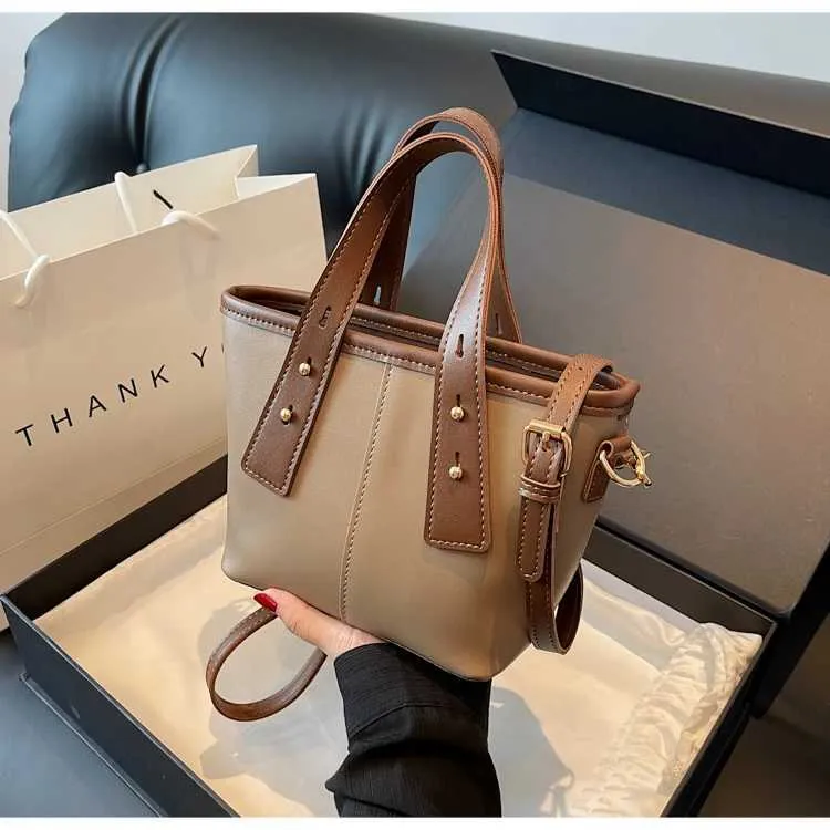 Retro Women Pu Leather Bucket Solid Soft Large Capacity Female Crossbody Bag All-match Lady Commute Messenger Shoulder_voghion.com