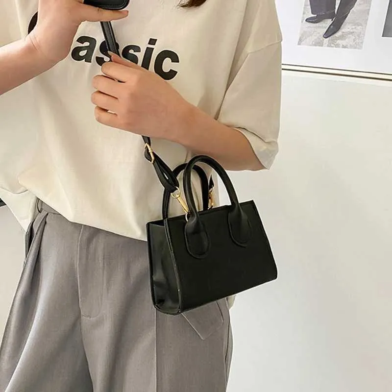 Geantă de umăr Gusure Mini Square pentru femei, tip crossbody, din piele PU, tip messenger, de designer_voghion.com