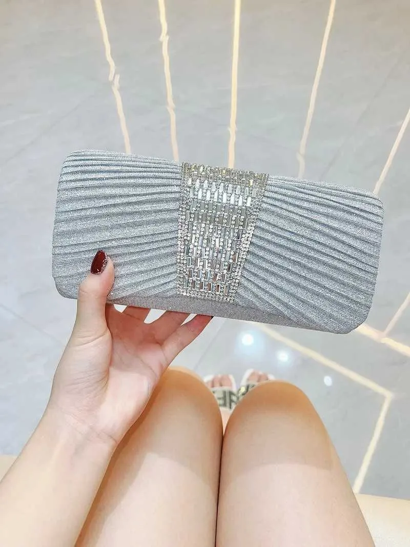 design kväll damdag kuvertväska daglig clutch bröllopsfest glänsande guldkedja axelväska Y241019_voghion.com