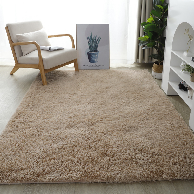 tapis moderne en laine de soie tapis de salon table basse canapé lit tapis de chevet tapis de chambre tapis de sol