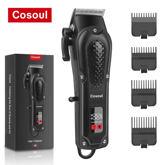 Electric Hair Clipper With Led Display And Adjustable Length_voghion.com