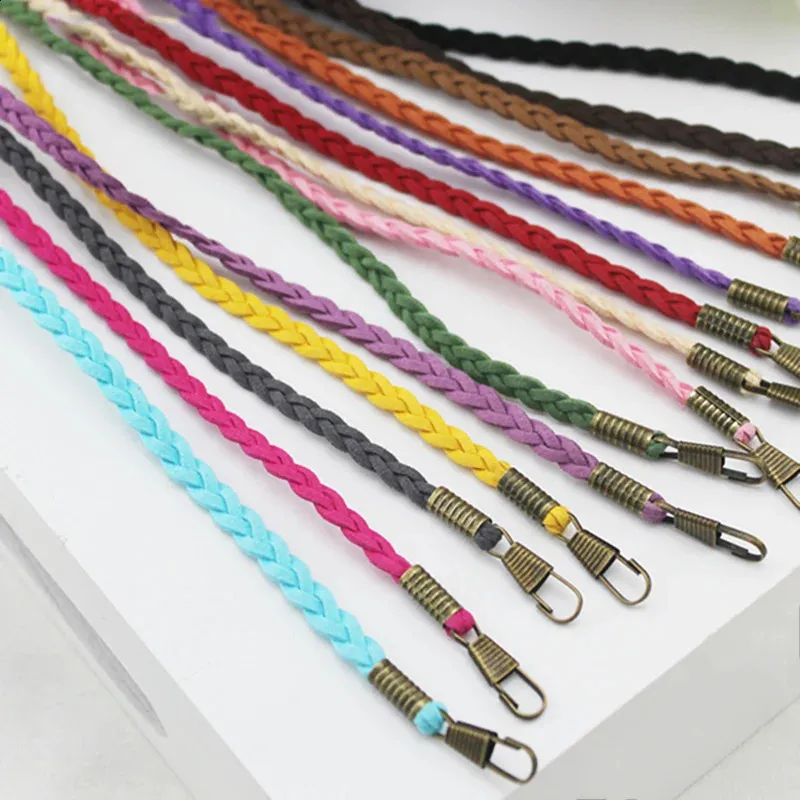 Fashion Thin Strap Solid Color Chain Woven Bags Replacement Purse Handle Belt Handbag Shoulder Bag Accessories 240729_voghion.com