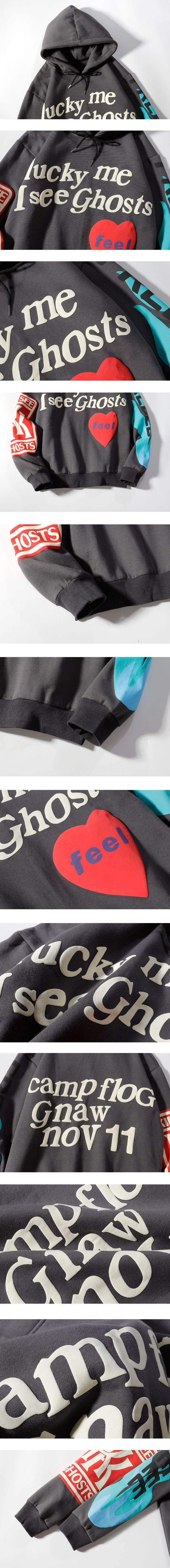 Kleidung Lucky Me I See Ghosts Print Hoodie Herren Damen Designer Hoodies Pullover Herbst Winter Sweatshirts_voghion.com