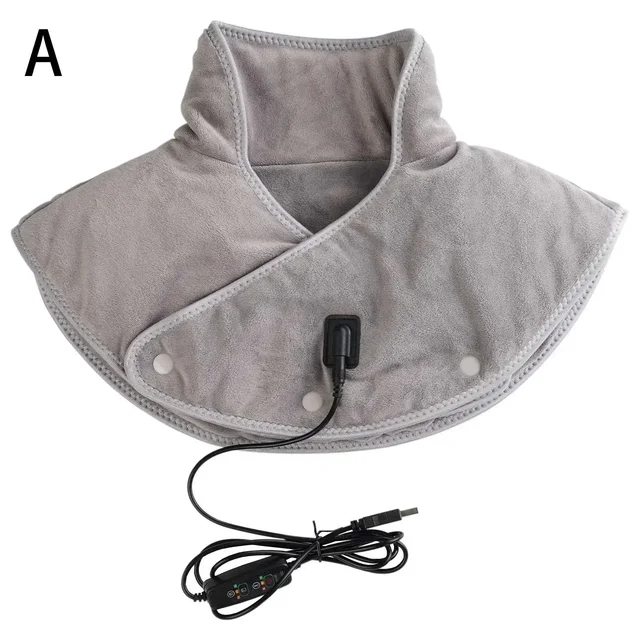 Cuscinetto riscaldante USB massaggiatore tutore fascia termica elettrica compressa per collo spalla sollievo_voghion.com