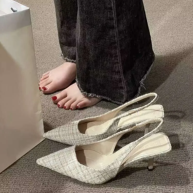 Designer For Women 2024 New Summer Quality High Heels Design Sense French Fashion Sandals Temperament Niche Single Shoe_voghion.com