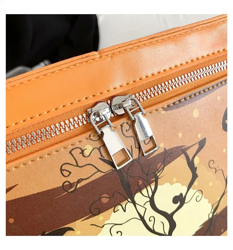 Lustiger süßer Schulrucksack für Mädchen, Damen-Handtasche, schwarz, Gothic-Punk-Stil 240912_voghion.com