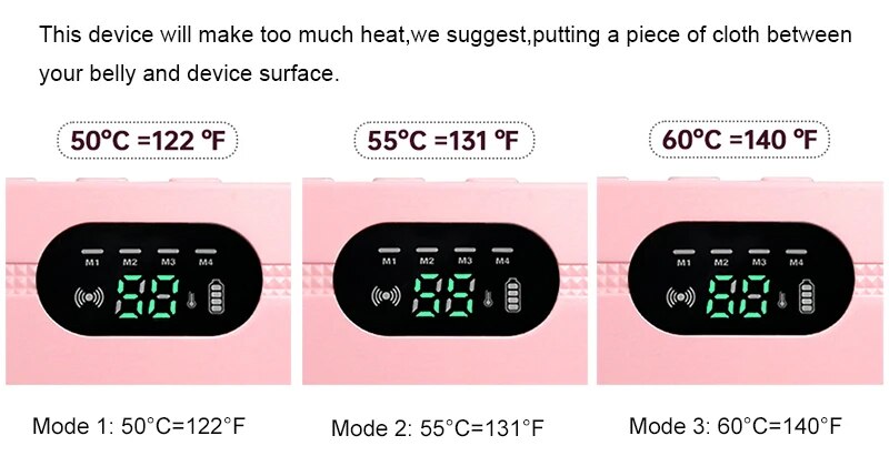 Beauty Care shop Heating Electric Menstrual Pad Smart Warm Palace Belt Abdominal Belly Vibration Massager Period Pain Relief Wa_voghion.com