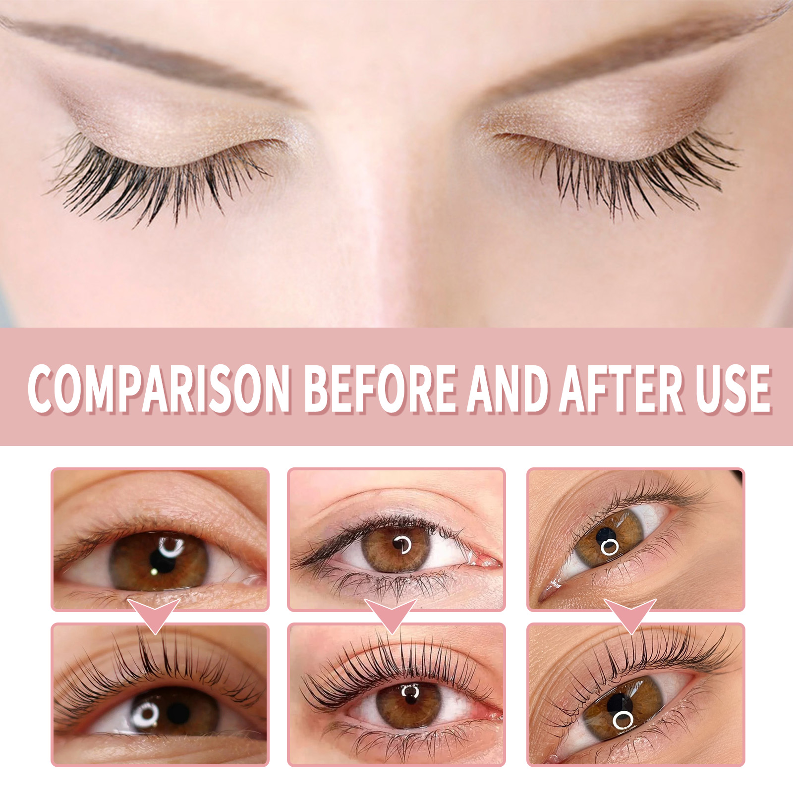 EELHOE Gentle Volumizing Mascara Ultra-Black Natural Curl Smudge-Proof Formule Met Definiërende Borstel_voghion.com