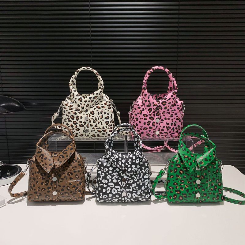 2024 neue PU trendige personalisierte täglic Leopardenmuster kleine Tasc einfac Damentasc Umhängetasc_voghion.com