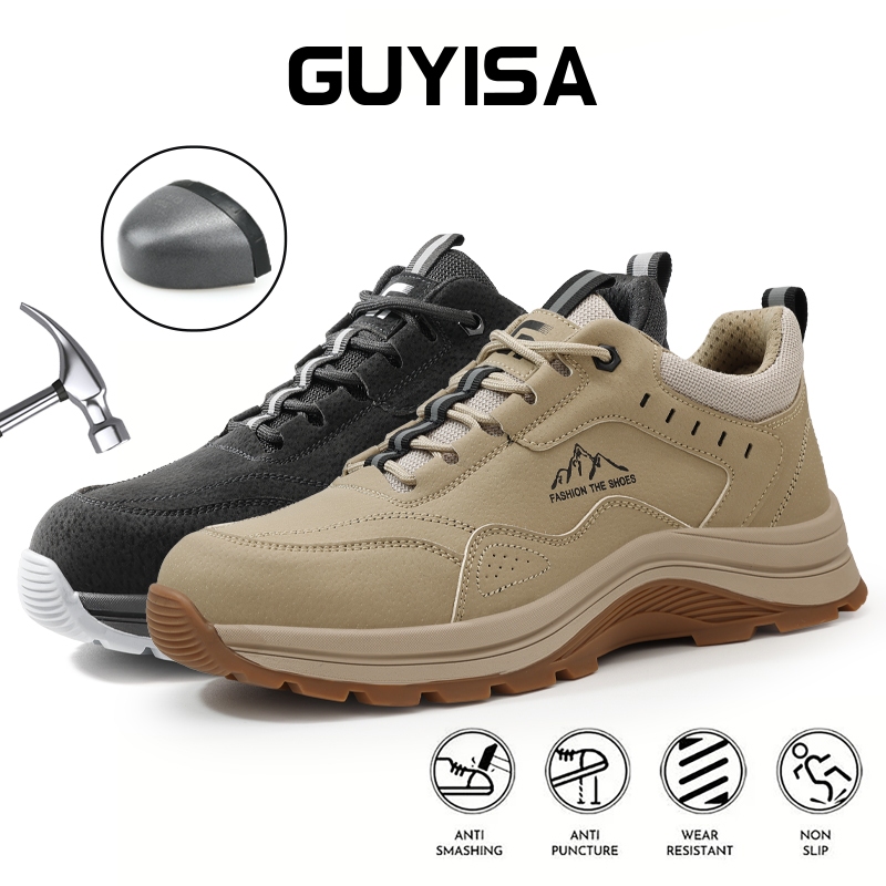 GUYISA Safety Shoes For Men Work Shoes Wear Resistant Construction Site 5039 38-45_voghion.com