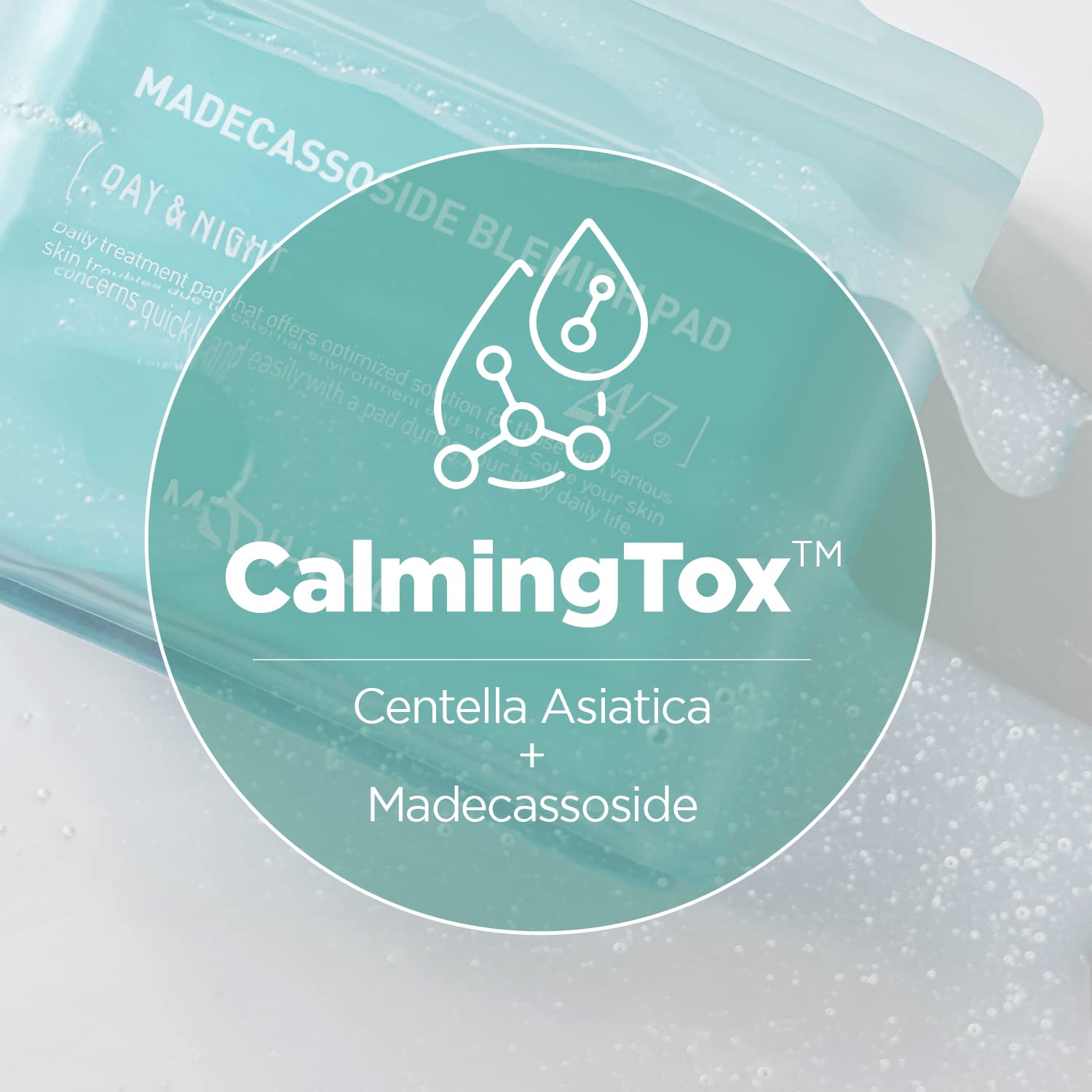 Nieuwe MEDIHEAL Madecassoside katoenen gezichtspads Tonerpads met Centella Asiatica om een ongelijkmatige huidtint te verbeteren 100 pads_voghion.com