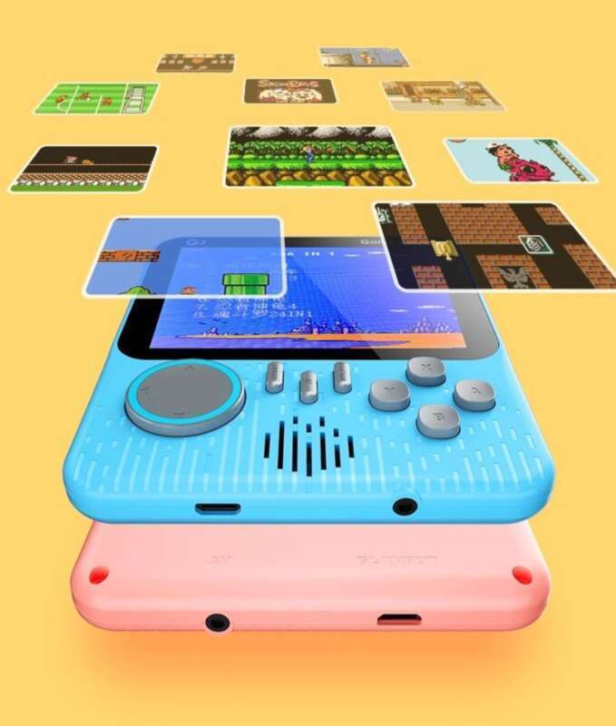 Old Style Mini Game Console, Nostalgic Childhood For Two, Portable Handheld Device, 2.8 Screen G7_voghion.com