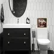 Semn rustic din lemn cu Moș Crăciun, 20x20 cm, semn rustic din lemn cu Moș Crăciun - Decor baie cu ramă pentru casă și birou, artă murală de sărbători_voghion.com