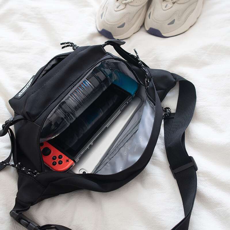 Fashion Crossbody Bag Men Women Street Skateboarding Riding Bag Korean Multifunctional Bag_voghion.com