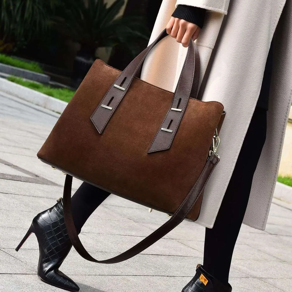 Borsa da donna in pelle opaca con tracolla di alta qualità, grande capacità, borsa da viaggio_voghion.com