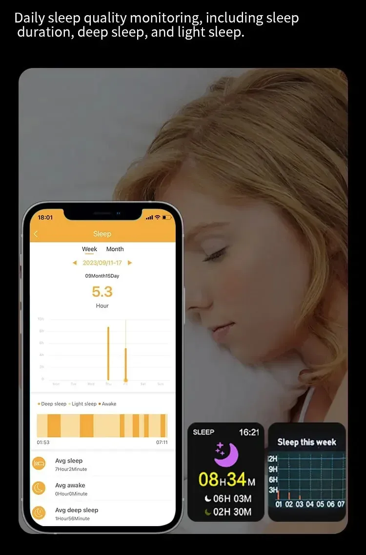 Fashion Health Tracker for Heart Rate Sleep Step Counting Body Temperature Monitoring Smart Finger Ring 240730_voghion.com