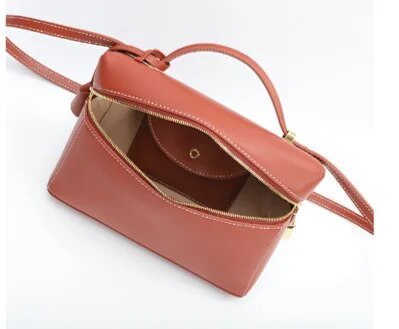  Lunchbox Upscale Handy Handbag, Leather Women's Bags, New Simple Crossbody Small Square Bag_voghion.com