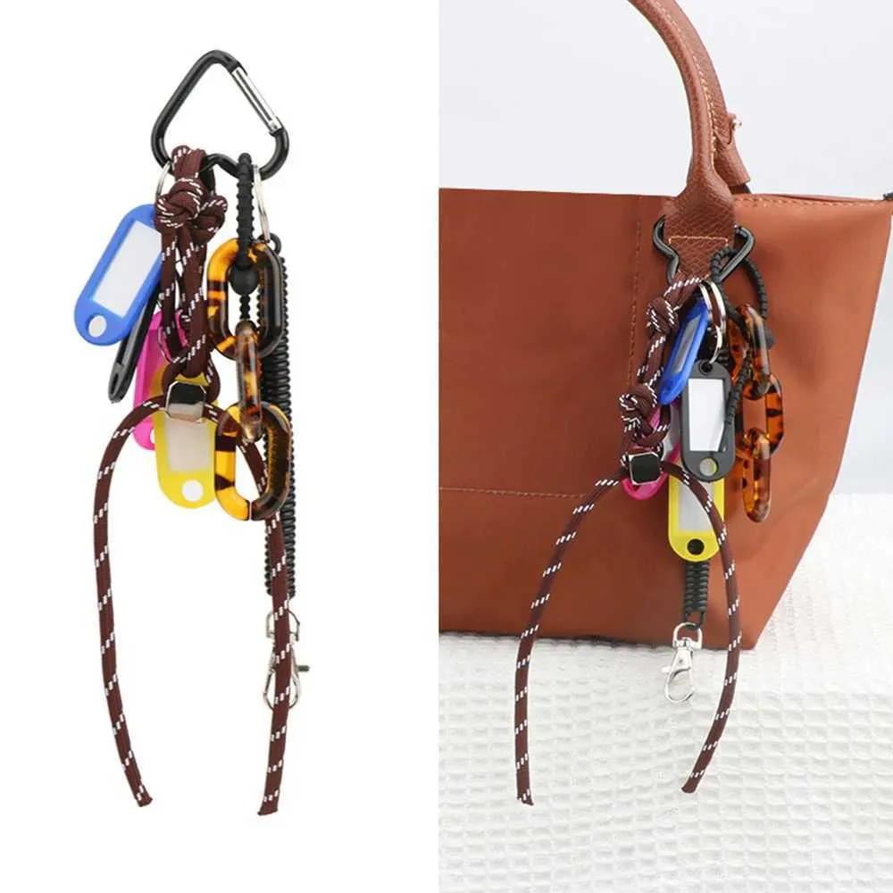 Moda renkli çekicilik yeni tasarım dokuma kemer dekorasyon çok amaçlı halat moda çanta anahtarlık Y241121_voghion.com