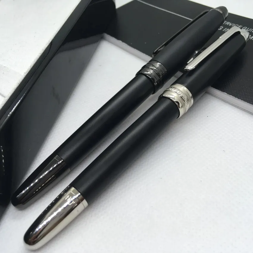 wholesale Großhandel Senden Sie 1 Gratis-Geschenk Ledertasche Mattschwarz Rollerball Kugelschreiber Schule Bürobedarf Mit Seriennummer_voghion.com