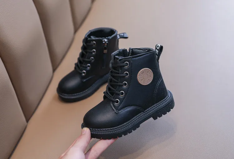 Kids Fashion Casual Toddler Boys Girls Autumn Winter Leather Littlesprouts Boots Children Running Sport Snow Shoes Sizes_voghion.com