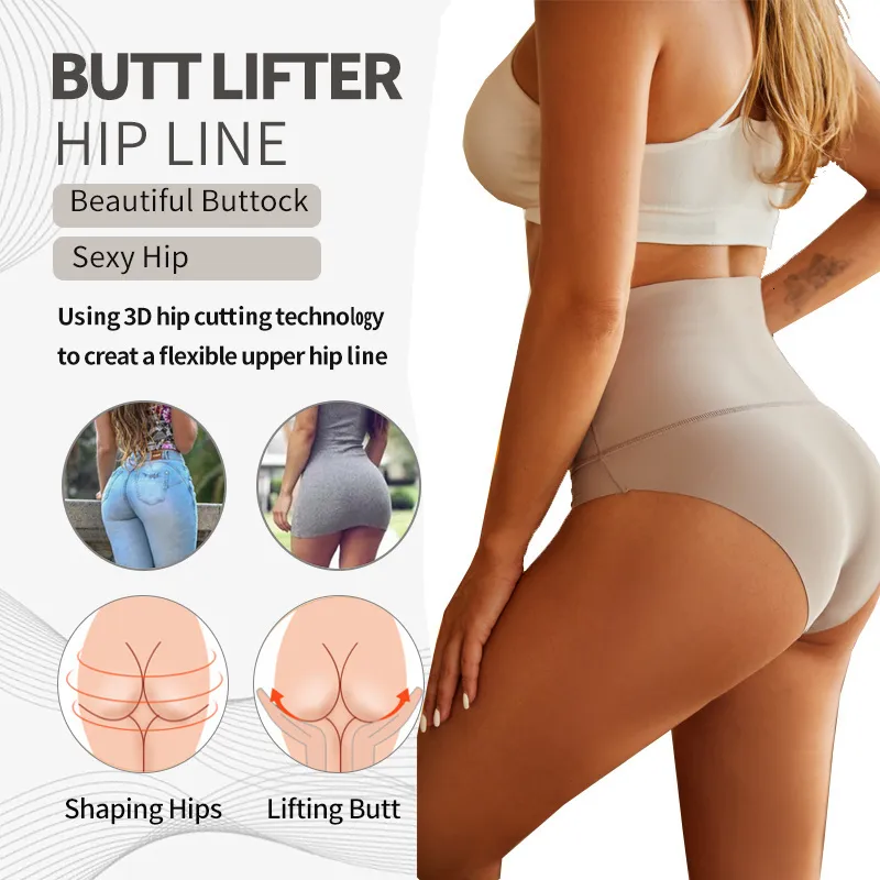 Shaper Women NEWWaist Sexy Seamless Shapewear Body Ice Silk Oddychające majtki modelujące brzuch Butt Lifter Fe 70% zniżki_voghion.com