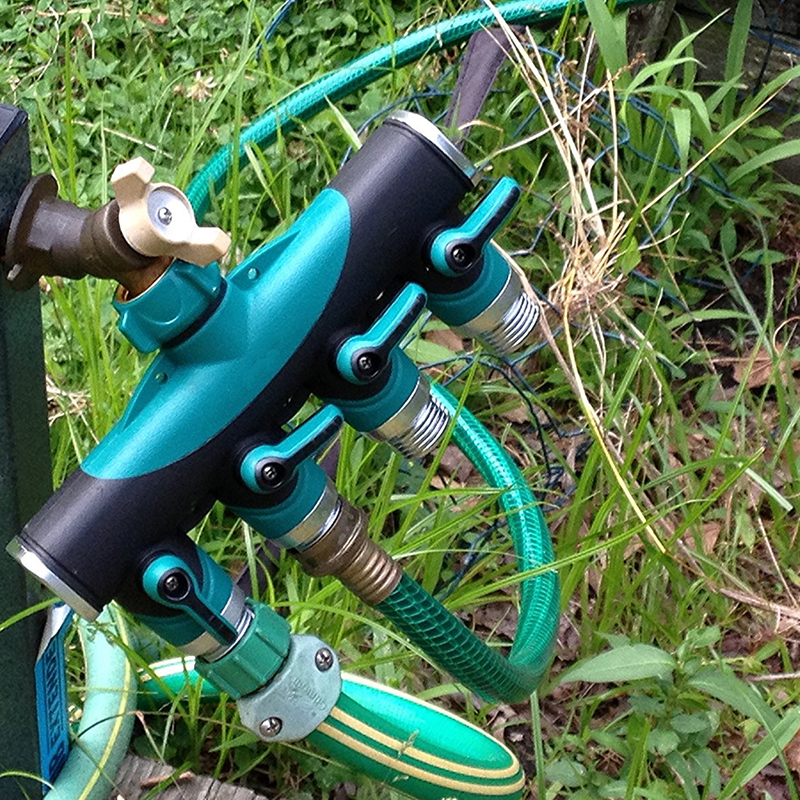 Agriculture Irrigation Splitters Metal One-to-four Valve Distributor Garden Water Connectors Standard Thread_voghion.com