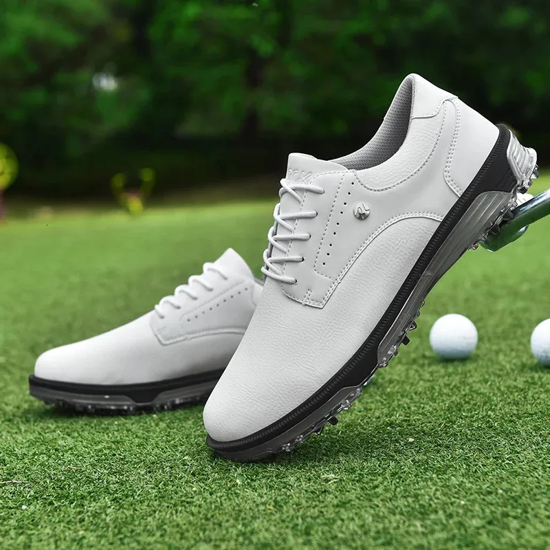 Αδιάβροχα παπούτσια Golfer Sport Man Ankle Golf Sneaker Είδη παπουτσιών γκολφ Παπούτσια γκολφ Αντιολισθητικά άνετα παπούτσια για περπάτημα μαύρο 240_voghion.com