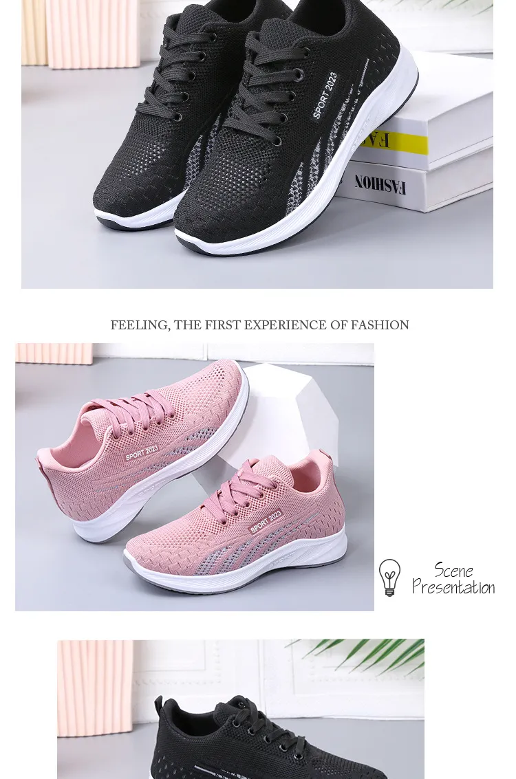 Comfortable Breathable Lightweight Mesh Running Shoes For Sport_voghion.com