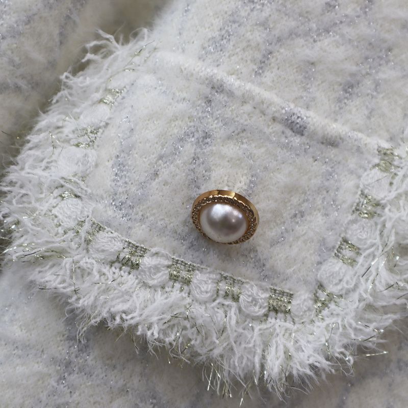 Women's Clothing mink veet knitted cardigan autumn and winter new loose high end temperament sweater coat_voghion.com