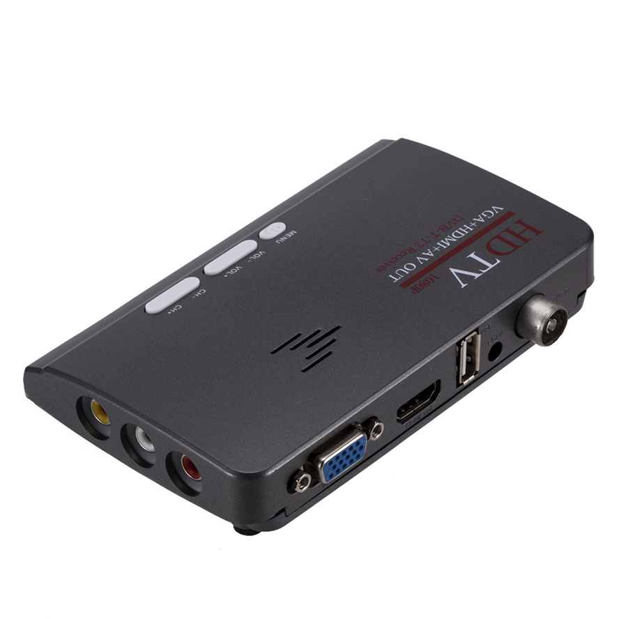 DVB-T DVB-T2 TV-Tuner-Receiver T/T2 TV Box VGA AV CVBS 1080P HDMI-kompatibel digital HD satellite empfänger für LCD/CRT Monitore_voghion.com