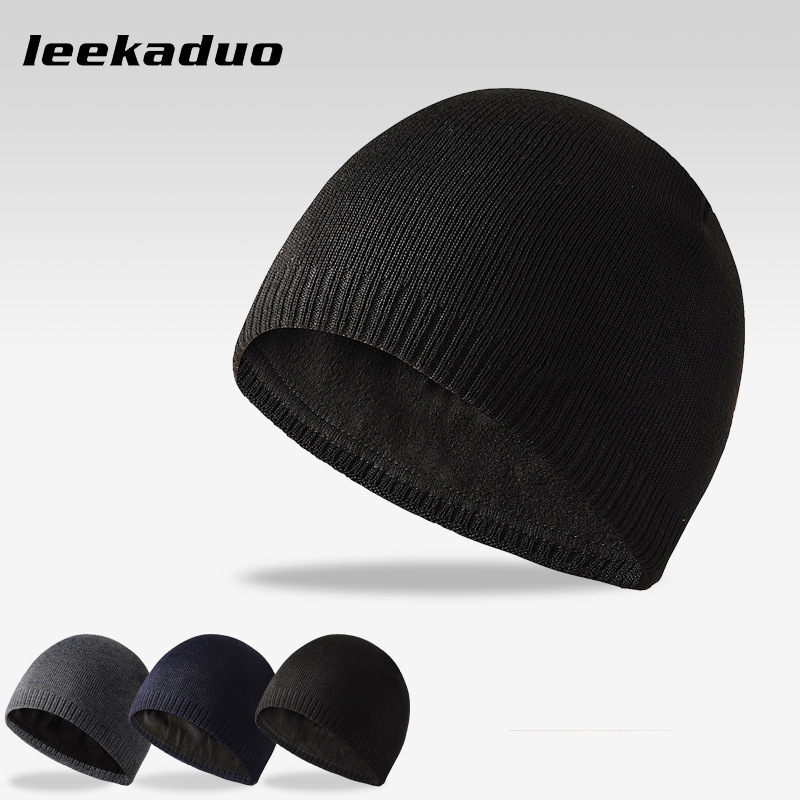 Men’s Autumn And Winter Warm Pullover Hat NY Iron Label Straight Brim Hat Outdoor Casual Hat Knitted Wool Hat
