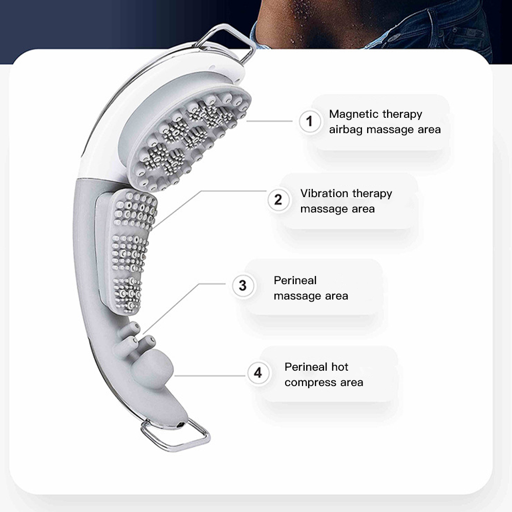 Vibrating Prostate Enhancer Inflation Massager Private Pad Heating Magnetic Therapy Stimulate Men Ability Therapeutic Apparatus_voghion.com